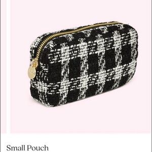 Stoney Clover Lane Black and White Tweed Small Pouch